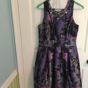 Jewel embellished sleeveless dress